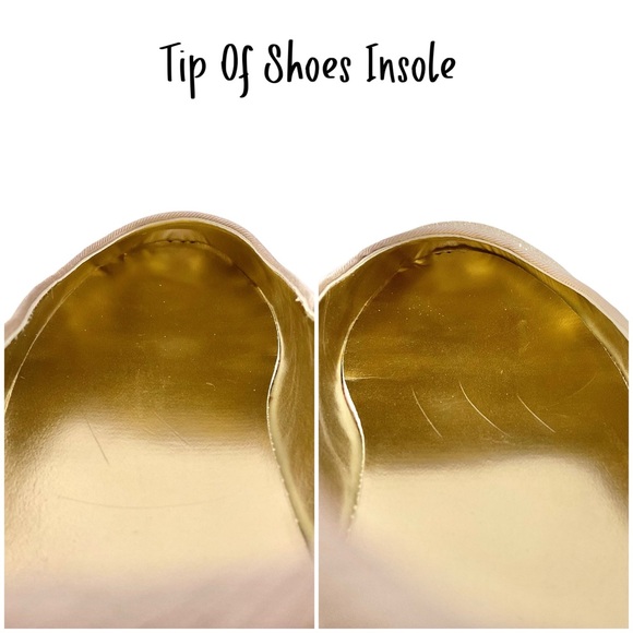 MICHAEL KORS Rove Day Slip-On Ballerina Flats in Champagne KIDS SIZE 5 - Picture 8 of 12